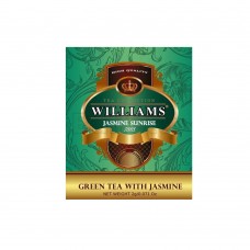 WILLIAMS "Jasmine Sunrise" пакетированный зеленый китайский премиальный чай с тонкими нотами жасмина в фольгированных конвертах 2г*50пак 