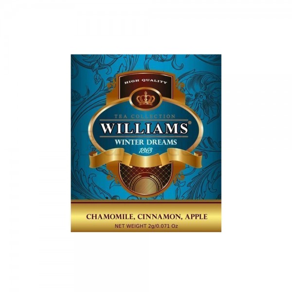 WILLIAMS "Winter Dreams" пакетированный травяной чай в фольгированных конвертах 2г*50пак 